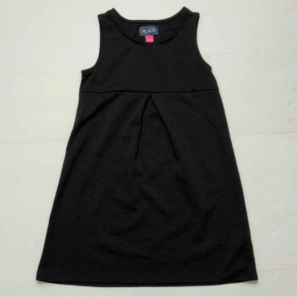 Size S 5/6 The Children’s Place Girls Black Uniform Pont Knit Jumper